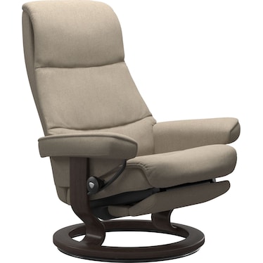 Stressless® View (L) Classic Base Recliner with Power