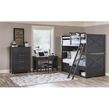 Flatiron Complete Twin Over Twin Bunk Bed