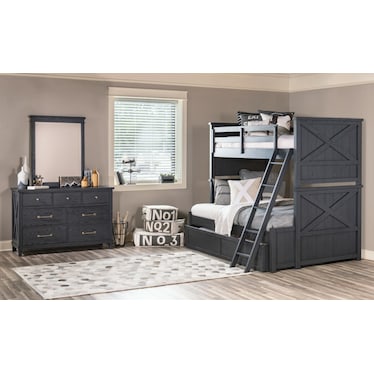 Flatiron Complete Twin Over Full Bunk Bed