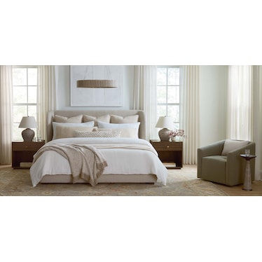 Stacy Twin Upholstered Bed Petite