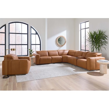 AIRY L-Shaped Sectional with Console