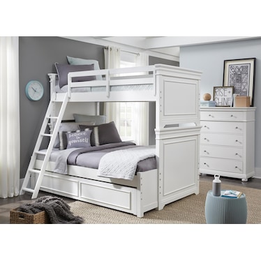 Canterbury 2.0 Bunk Headboard 44.5X3X39.5 + Footboard 44.5X3X31 Twin