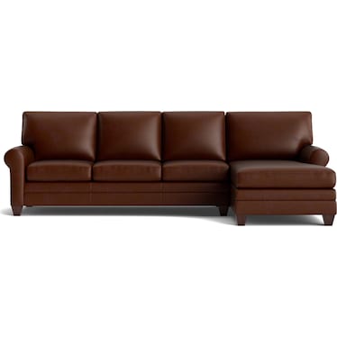 Carolina Leather R Chaise Sectional