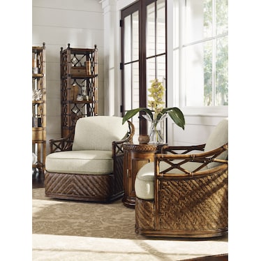 Tommy Bahama Bali Hai Swivel Chair