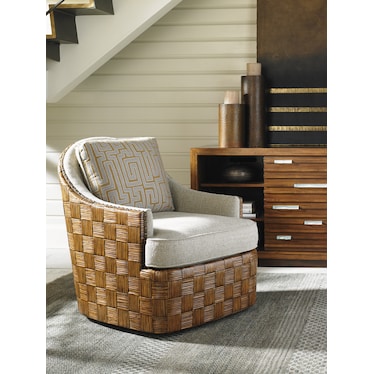 Tommy Bahama Home Island Fusion Swivel Chair