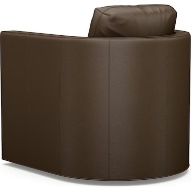 Tommy Twin Palms Leather Swivel Chair