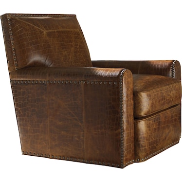 Tommy Bahama Home Stirling Park Leather Swivel Chair