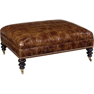 Bahama Kingstown Leather Ottoman