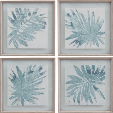 Burlap Ocean Palm III Framed Print