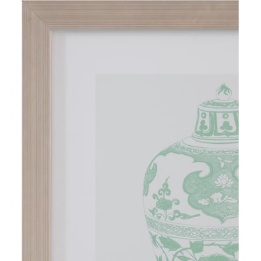 Mint Vases I Framed Print