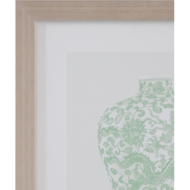 Mint Vases III Framed Print
