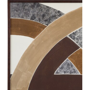 Neutral Geometry I Framed Print