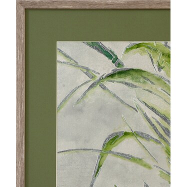 Green Palm Framed Print Set of 2