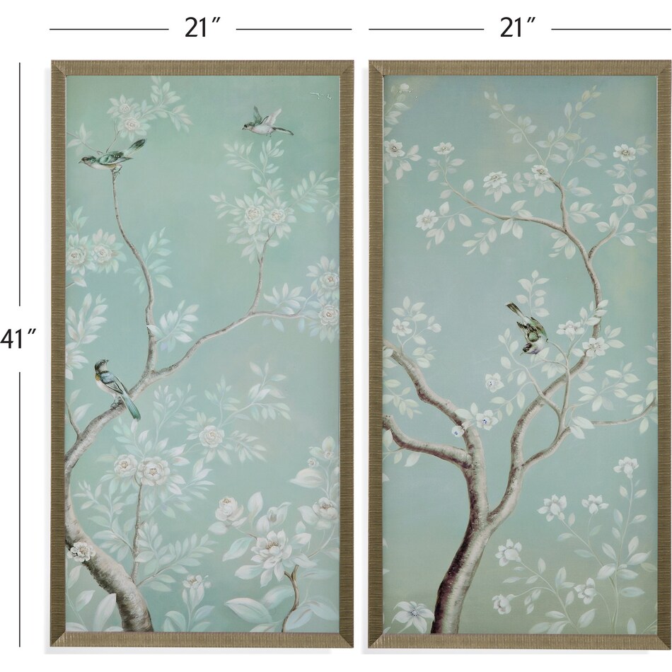 birds & flowers dimension schematic     