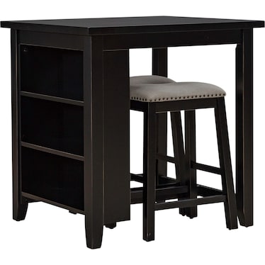 3 Piece Counter Set - Black