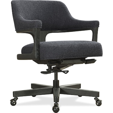 Modern Black Fabric Office Chair