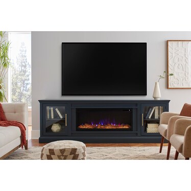 Byron Fireplace Console Black