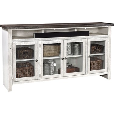 74" Highboy Console w/ 4 Doors