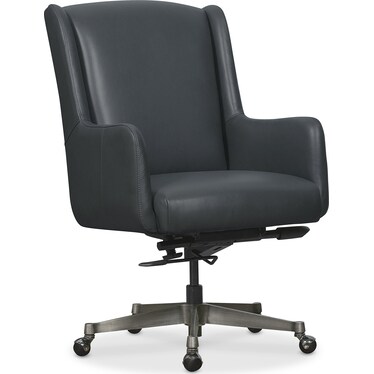 EC Blue Leather Executive Chair