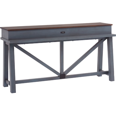 Pinebrook Console Bar Table Denim