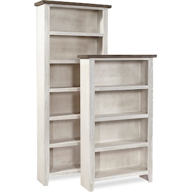74" Bookcase w/ 4 fixed shelves