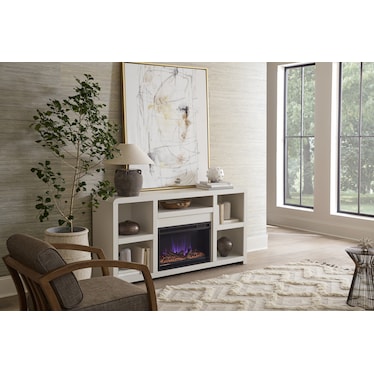 Taylor Fireplace Console Malta Blue