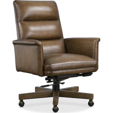 EC Brown Leather Executive Chair
