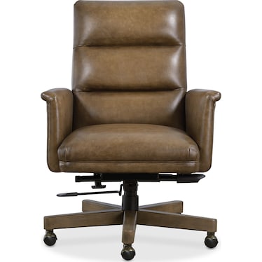 EC Brown Leather Executive Chair