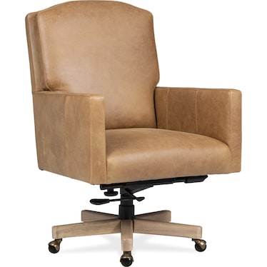Shore Brown Leather Executive Chair