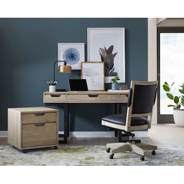 Harper Point File Cabinet Bleached Khaki