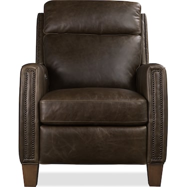 Transitional Leather Power Recliner
