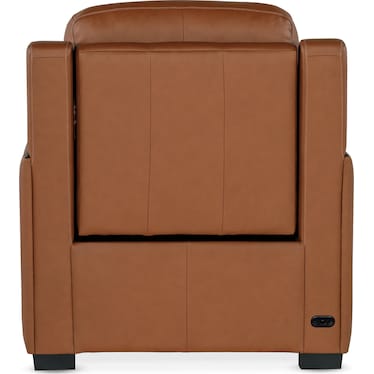 Transitional Leather Power Recliner