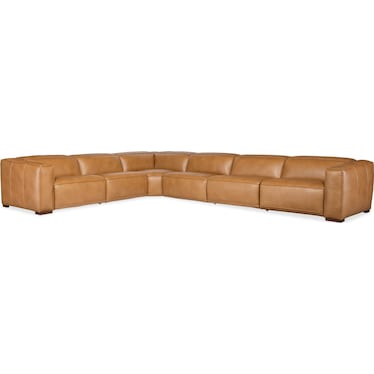 MS 6-Seat Leather Power Sectional