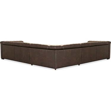 SS Leather 5-Seat Power Sectional