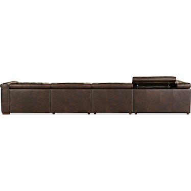 SS Leather Power Reclining Sectional