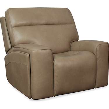 Riverton Brown Leather Power Recliner