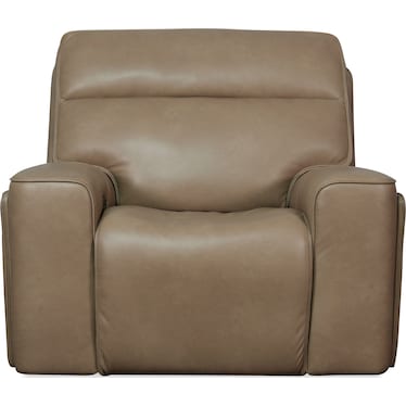 Riverton Brown Leather Power Recliner