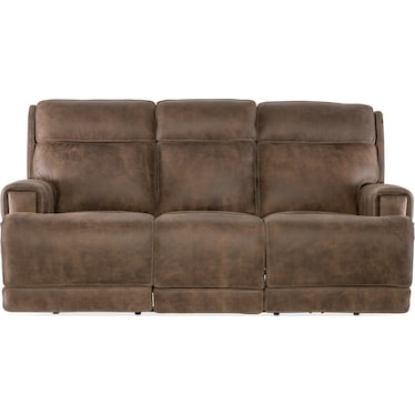 MS Leather Power Reclining Sofa