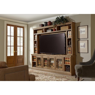 Manchester Console Glazed Oak