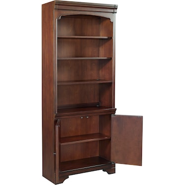 Richmond Door Bookcase Brown Burgundy