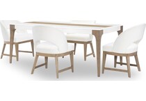cloud white and desert oak    