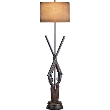 66" Double Barrel Floor Lamp
