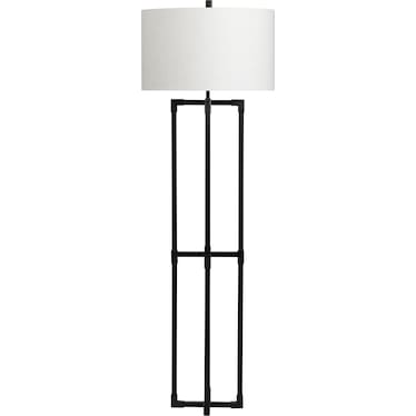 61.5"H Metal Floor Lamp With Shade