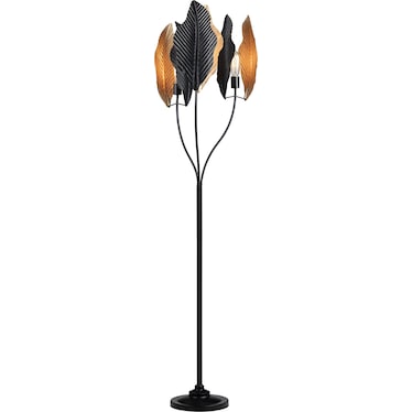 66.25"H Metal Floor Lamp With Shade