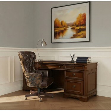 EC Traditional Leather Office Chair