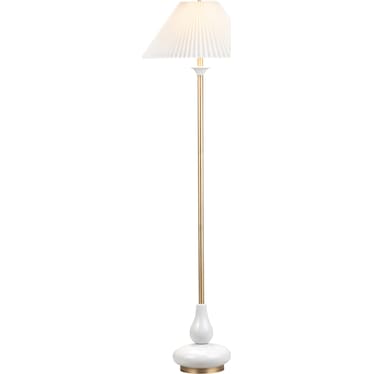 63"H Ceramic Floor Lamp With Shade