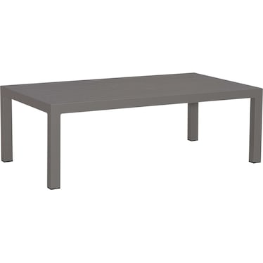 Trans. Alum. Outdoor Table