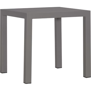Gray Aluminum Outdoor Table