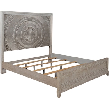 King California Panel Bed, Dresser & Mirror, Chest