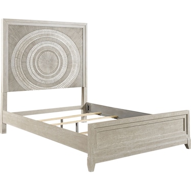 Queen Panel Bed, Dresser & Mirror, Night Stand